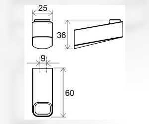 Крючок одинарный Ravak TD 110.00 10, хром, X07P353