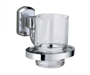 Стакан стеклянный с держателем WasserKRAFT 3028