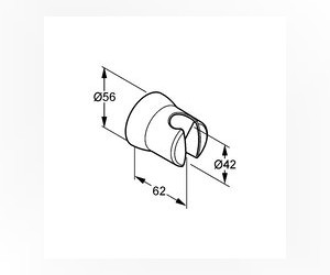 Держатель для душа Kludi SIRENA 6305005-00 настенный