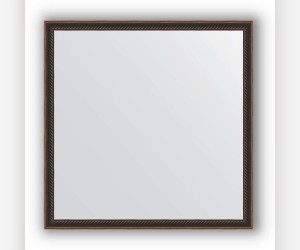 Зеркало в багетной раме Evoform Definite BY 0607 58 x 58 см, витой махагон