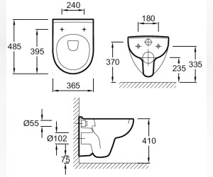 Подвесной унитаз Jacob Delafon Odeon Up E4705-00