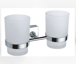 Стакан Fixsen Kvadro FX-61307 двойной, хром