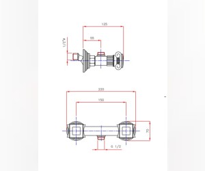 Смеситель Cezares Olimp DS-02-Sw цвет бронза, ручки квадратные Swarovski