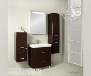 Тумба Акватон Америна 70 Н, 1A169301AM430, темно-коричневая