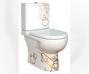 Напольный унитаз Della Globus Super Plus 0014 крышка микролифт