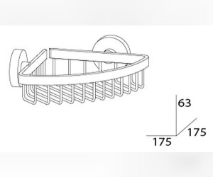 Полочка-решетка угловая Artwelle Harmonie HAR 020 длина 15 см
