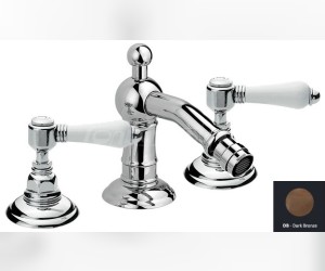 Смеситель Nicolazzi Dames Anglaises 1415DB78 для биде, темная бронза, ручки P. Mont Blanc