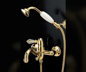 Смеситель Bandini Antico 8556200000 для ванны/душа, хром/ручка керамическая Antico