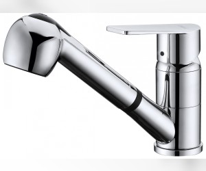 Смеситель D&K Lessing Rhein DA1322501 для кухонной мойки, с вытяжным душем