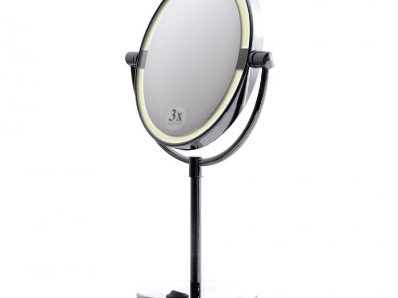 Косметическое зеркало Bemeta 112101622 22.5 x 12 x 35.5 см, с подсветкой, хром