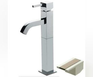 Смеситель Bandini Ice Cube 7503200000LR для раковины, хром/ручка белый дуб