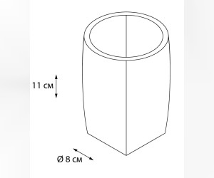 Стакан Fixsen Balk бежевый, FX-270-3