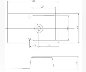 Мойка кухонная Акватон Верона, 1A710032VR060, светло-бежевая