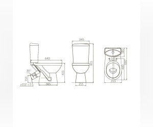 Напольный унитаз Rosa Комфорт крышка стандарт