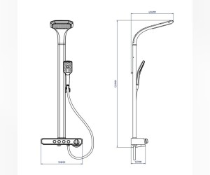 Душевая система Gllon GL-SF2070LW-S