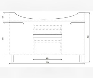 Тумба под раковину Dreja Laguna Plus 99.0110, 120 см, белый лак