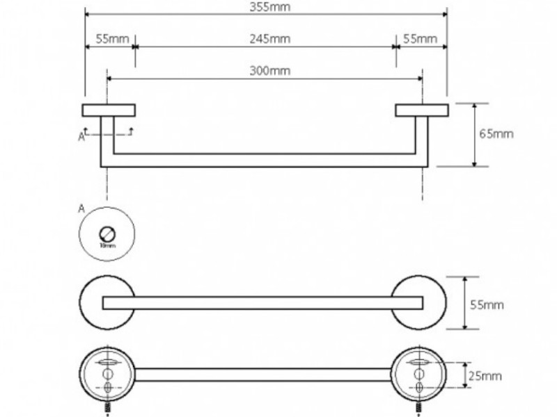 Полотенцедержатель Bemeta Neo 104204015 35 см, хром матовый