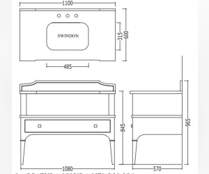 Тумба под раковину Devon&Devon Suite SUITBS