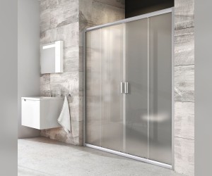 Душевая дверь в нишу Ravak Blix BLDP4-190, профиль сатин, витраж грейп, 0YVL0U00ZG