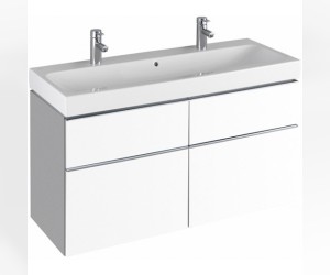 Тумба под двойную раковину Geberit iCon 840520000, 120 см, цвет белый