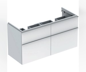 Тумба под двойную раковину Geberit iCon 840520000, 120 см, цвет белый