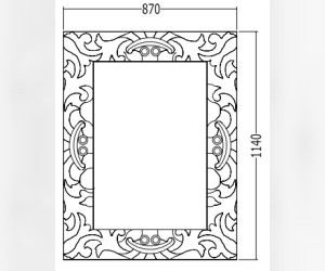 Зеркало Devon&Devon Silver Bloom DKSILVBL, серебро