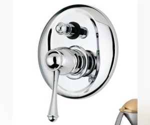 Смеситель Bandini Antico 854620KO01 для ванны/душа, хром-золото/ручка металлическая Antico