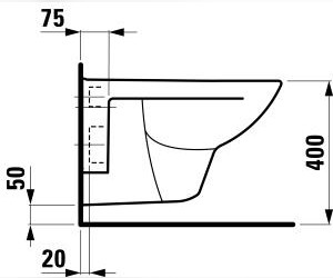 Подвесной унитаз Laufen Pro 8.2095.0.000.000.1