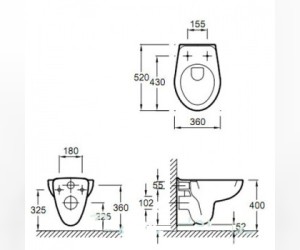 Подвесной унитаз Jacob Delafon Mideo E4345G-00
