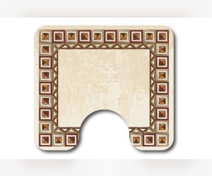 Коврики для ванной и туалета Veragio Carpet VR.CPT-7200.12 68 х 45 см + WC 45 x 40 см, рисунок Africa