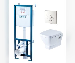 Инсталляция Santek с унитазом Santek Нео 1.WH50.1.543, сиденье микролифт, комплект
