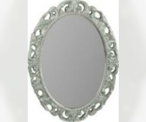 Зеркало овальное Migliore Complementi ML.COM-70.724, h70xL89xP3,5 cm, серебро