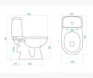 Напольный унитаз Santek Цезарь 1.WH30.1.746 крышка микролифт
