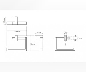 Держатель туалетной бумаги Bemeta Gamma 145812022 без крышки, хром глянцевый