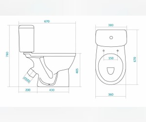 Напольный унитаз Santek Бореаль 1.WH30.2.143 (wh302143) крышка стандарт