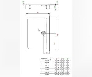 Поддон для душа Radaway Doros D, 90 x 120 см, прямоугольный, SDRD1290-05