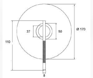 Смеситель Bandini Arya, 9843200000 для душа