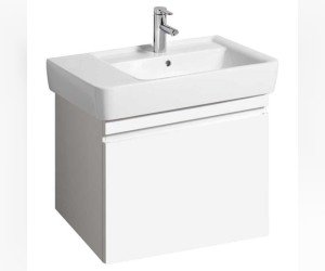 Тумба под раковину Geberit Renova Plan, 67,6 см, цвет белый глянцевый, 869750000