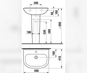 Раковина Jika Olymp 1061.1.000.104.9