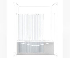 Карниз для ванны Aquanet 00158951 190 см прямой