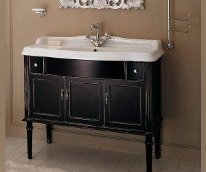 Тумба напольная Labor Legno MILADY MILPL 105 N, под раковину и столешницу, черный, 97,5*52*82 см