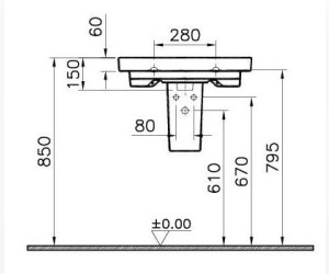 Полупьедестал Vitra Nest 5691B003-0156, фарфор, белый
