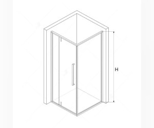 Душевой уголок RGW SV-44 06324490-11 90 х 100 см, стекло прозрачное, хром