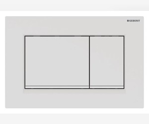 Клавиша Geberit Sigma Type 30, 115.883.01.1, с легкоочищаемой поверхностью, лакированный белый матовый/белый