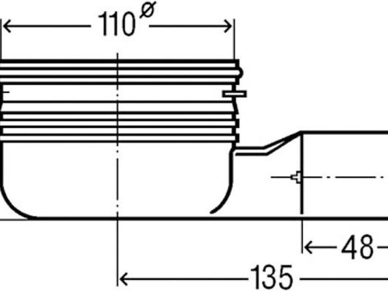 Дренажный канал VIEGA Advantix Basic 753160, 13х80х3,5