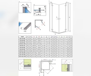 Душевой уголок Radaway Almatea KDD 100L*90R, 100 x 90 х 195 см стекло коричневое, профиль хром, 32182-01-08N