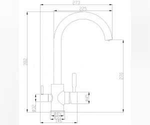 Смеситель Zorg Steel Hammer SH 713 BRONZE для кухни под фильтр, бронза