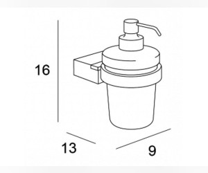 Дозатор для мыла Inda Logic A33120CR21, настенный