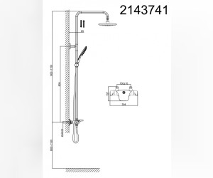 Душевая система D&K Bayern Potsdam DA2143741B14, хром