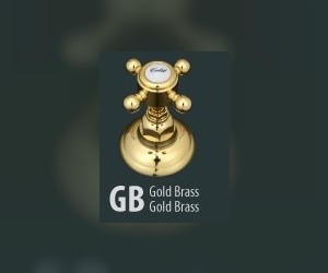 Смеситель Nicolazzi Cinguanta 3452GB75C для раковины, цвет гальваническое золото, ручка EL CAPITAN